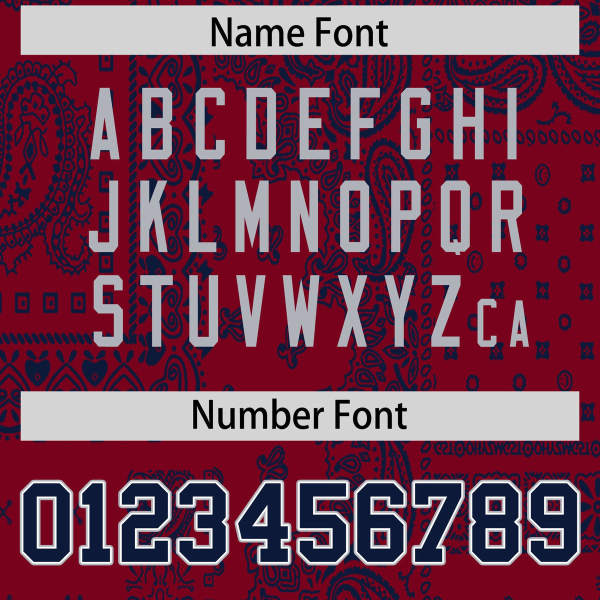 Custom Navy Crimson White Cashew Flower Graffiti Pattern V-Neck Hockey Jersey| KXKSHOP