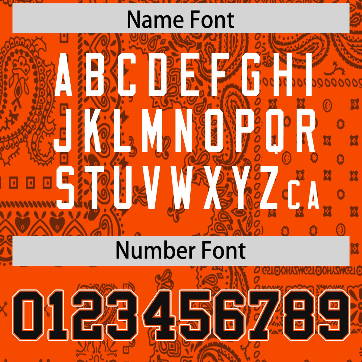 Custom Orange Black White Cashew Flower Graffiti Pattern V-Neck Hockey Jersey| KXKSHOP