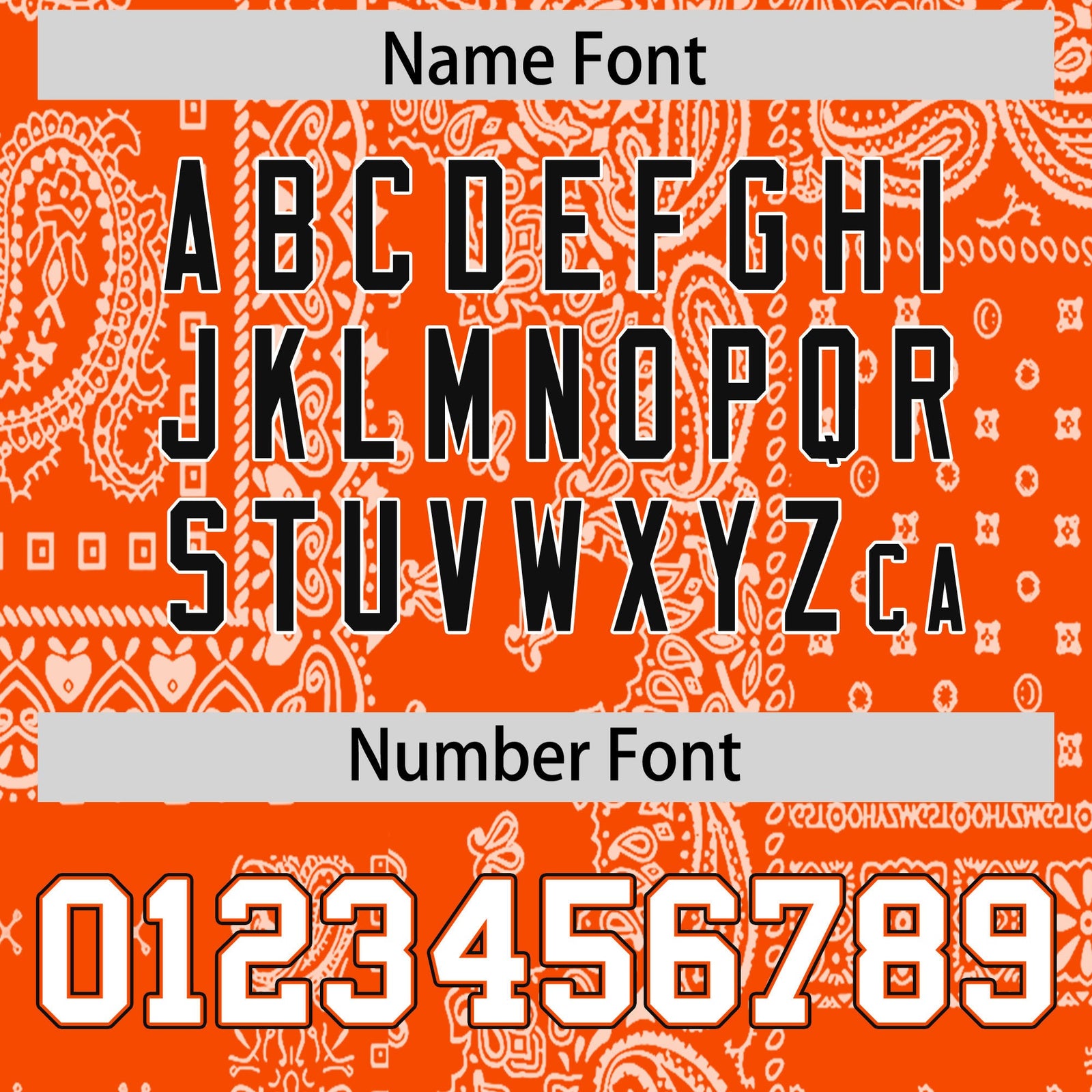 Custom Black Orange White Cashew Flower Graffiti Pattern V-Neck Hockey Jersey| KXKSHOP