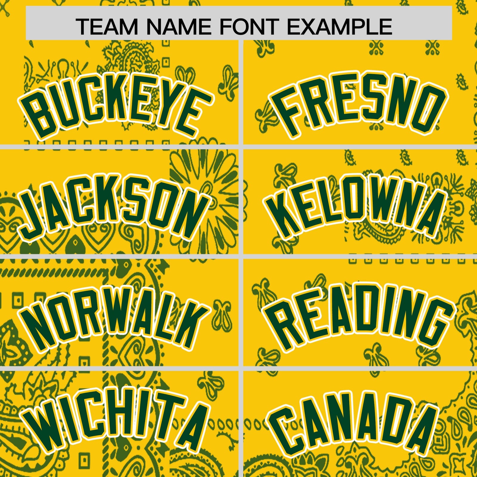 Custom Gold Green White Cashew Flower Graffiti Pattern V-Neck Hockey Jersey| KXKSHOP