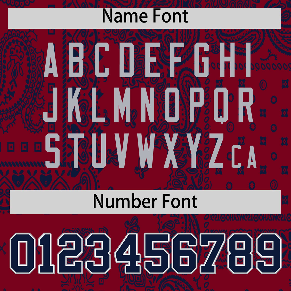 Custom Navy Crimson White Cashew Flower Graffiti Pattern V-Neck Hockey Jersey| KXKSHOP