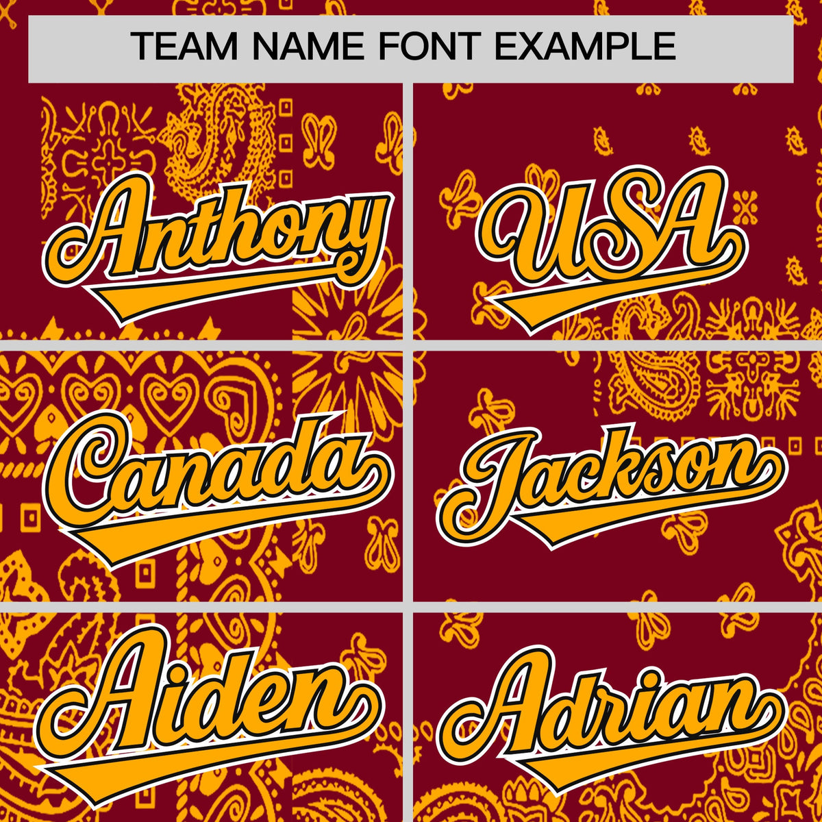 Custom Yellow Crimson White Cashew Flower Graffiti Pattern V-Neck Hockey Jersey| KXKSHOP