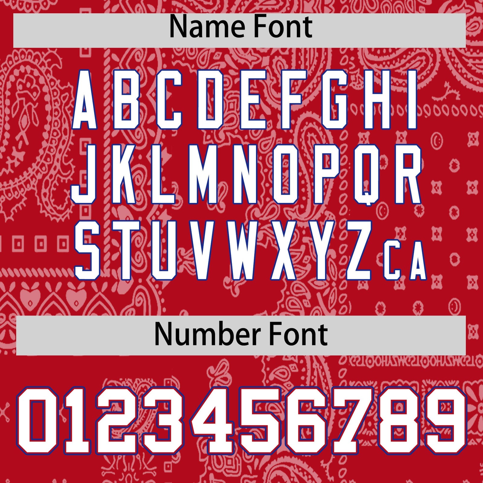 Custom Royal White Red Cashew Flower Graffiti Pattern V-Neck Hockey Jersey| KXKSHOP