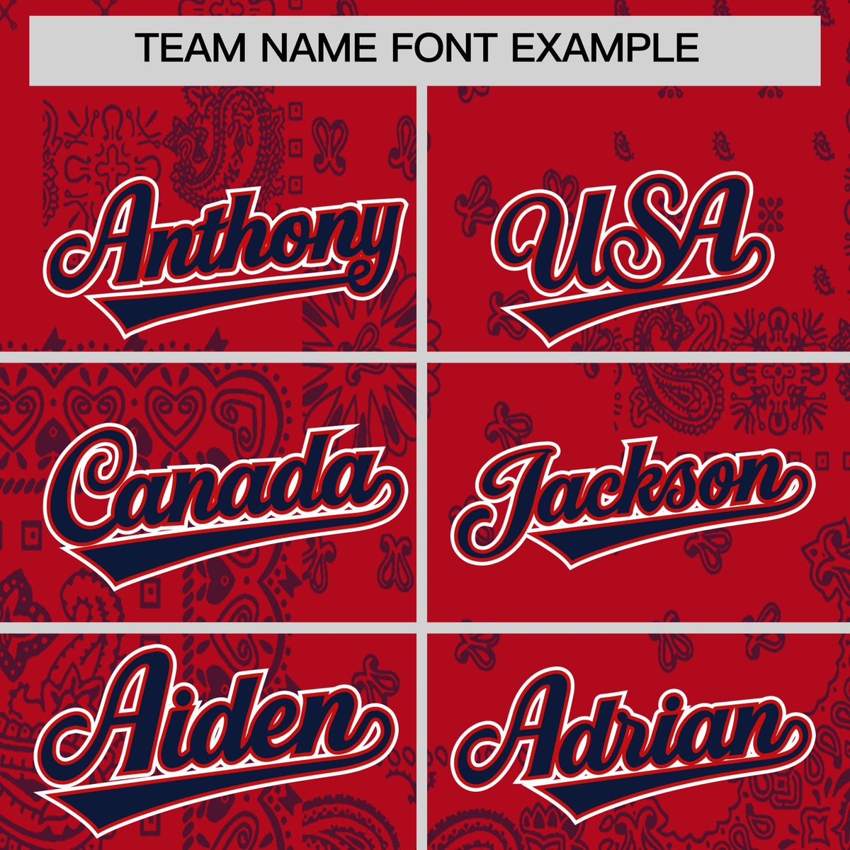 Custom Navy Red White Cashew Flower Graffiti Pattern V-Neck Hockey Jersey| KXKSHOP