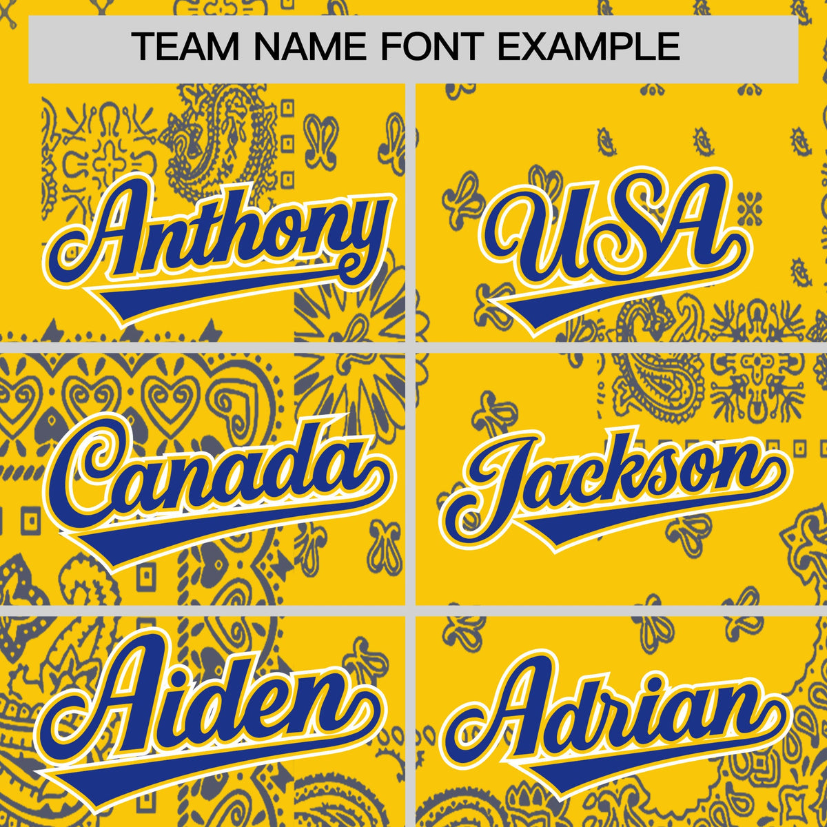 Custom Royal Gold White Cashew Flower Graffiti Pattern V-Neck Hockey Jersey| KXKSHOP