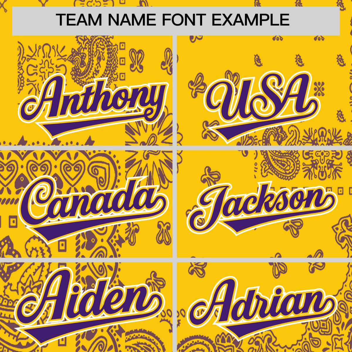 Custom Purple Gold White Cashew Flower Graffiti Pattern V-Neck Hockey Jersey| KXKSHOP