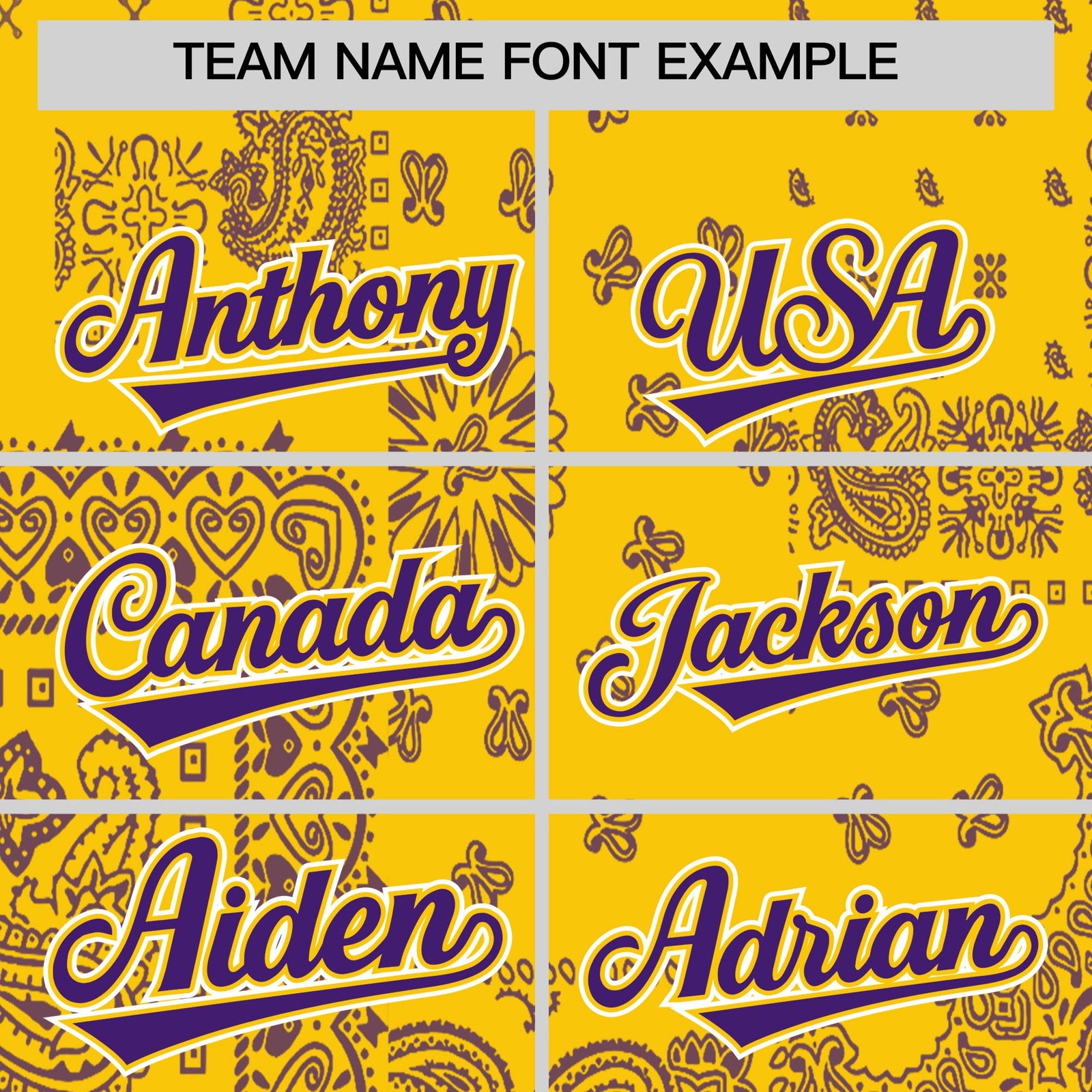 Custom Purple Gold White Cashew Flower Graffiti Pattern V-Neck Hockey Jersey| KXKSHOP