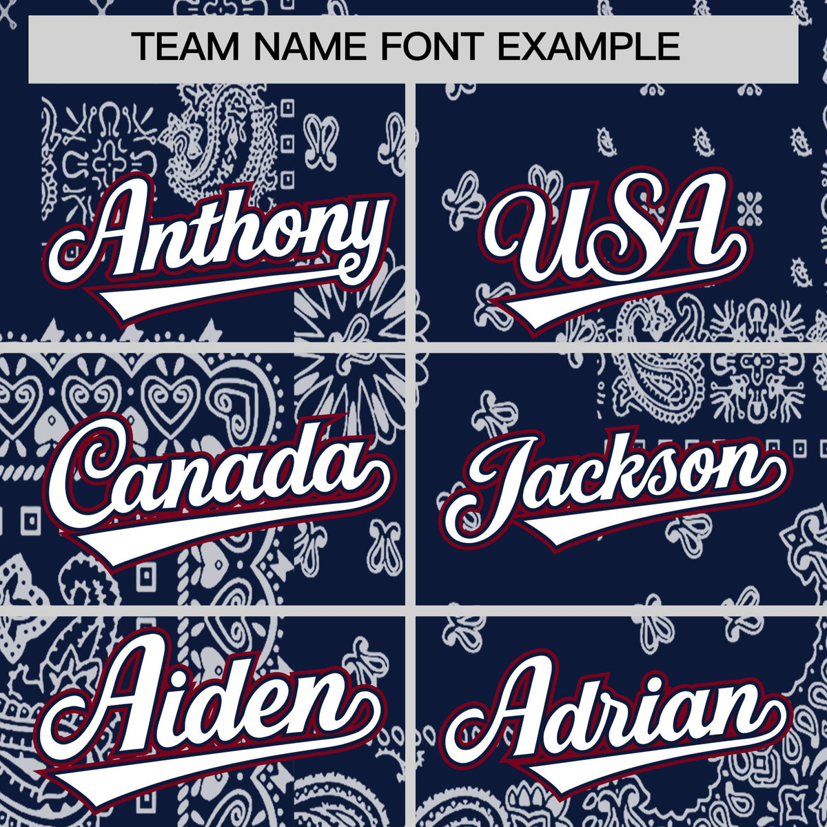 Custom White Navy Crimson Cashew Flower Graffiti Pattern V-Neck Hockey Jersey| KXKSHOP