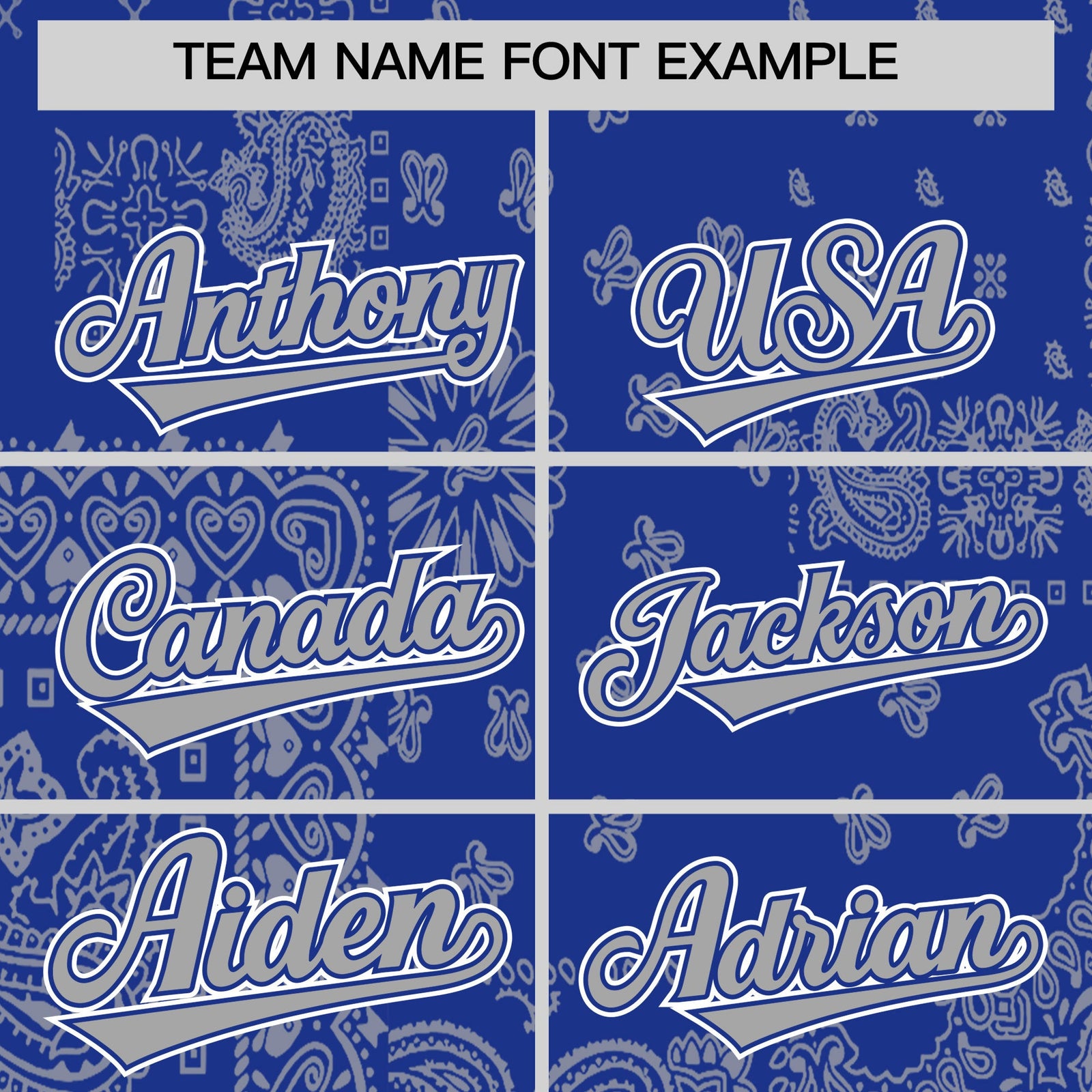 Custom Gray Royal White Cashew Flower Graffiti Pattern V-Neck Hockey Jersey| KXKSHOP