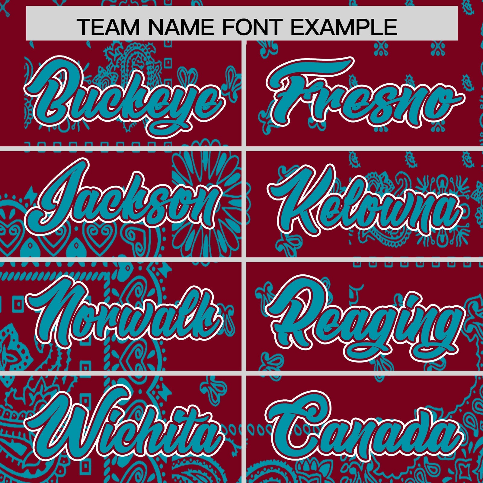 Custom Teal White Crimson Cashew Flower Graffiti Pattern V-Neck Hockey Jersey| KXKSHOP