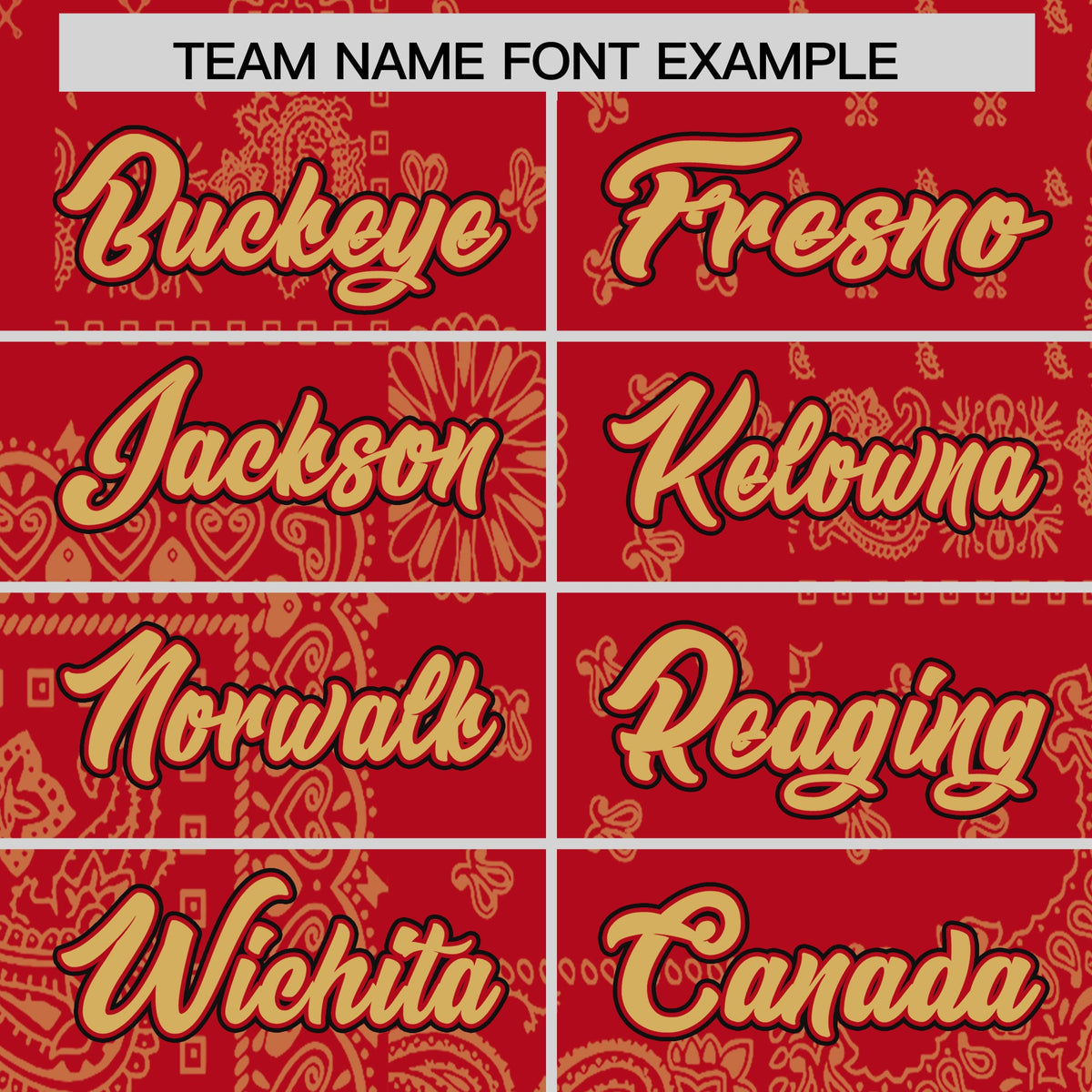 Custom Old Gold Red White Cashew Flower Graffiti Pattern V-Neck Hockey Jersey| KXKSHOP