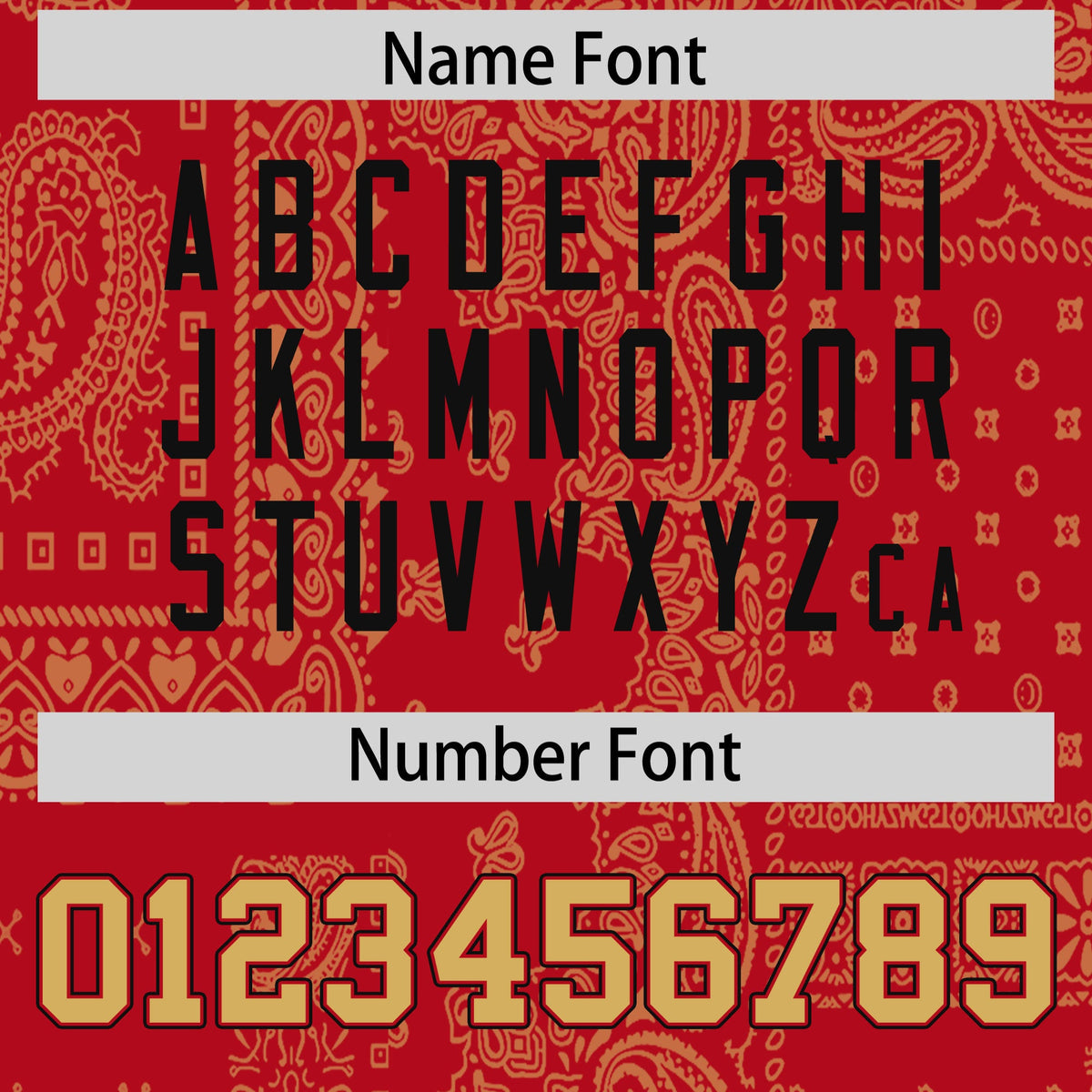 Custom Old Gold Red White Cashew Flower Graffiti Pattern V-Neck Hockey Jersey| KXKSHOP