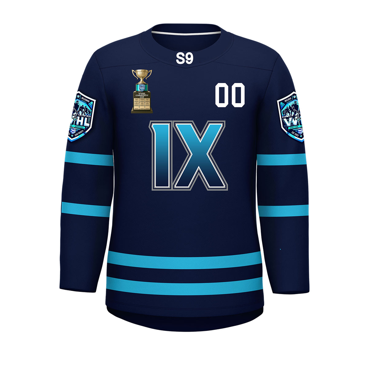 VVHL S9 Navy Hockey Jersey