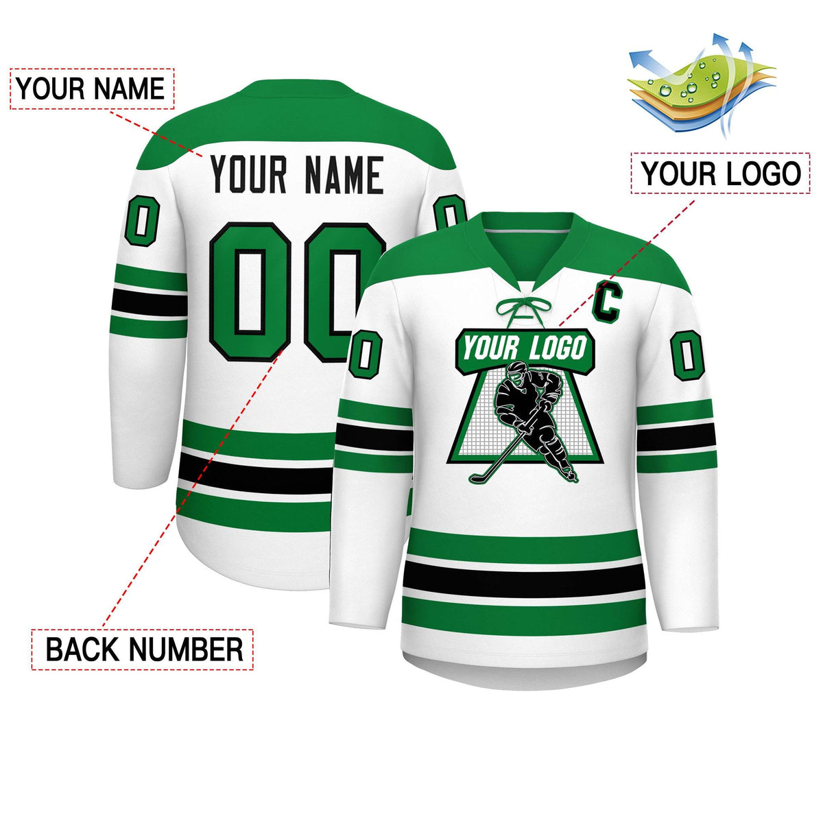 Hockey Lace-Up Neck Jersey - KXKSHOP