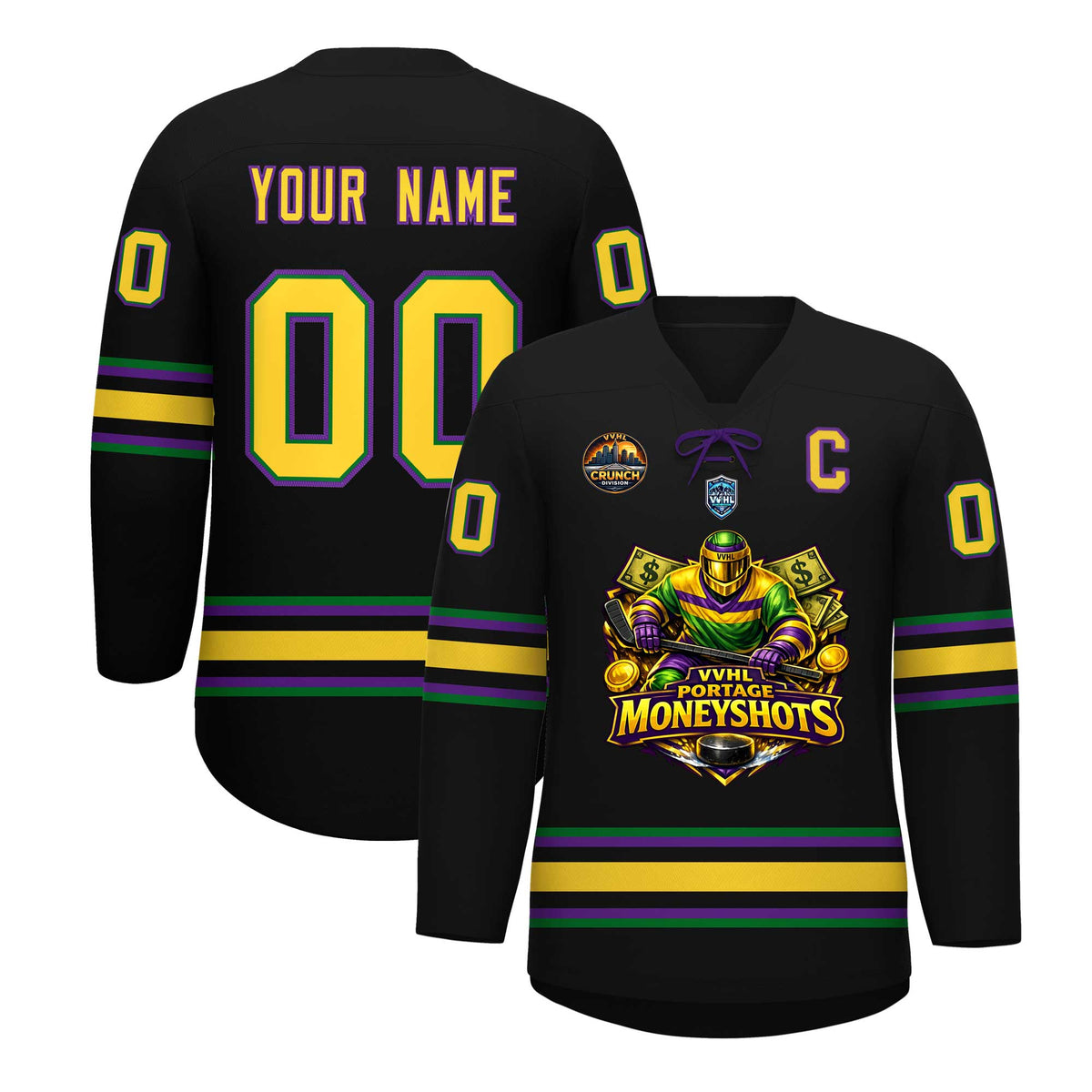 VVHL S10 PORTAGE MONEYSHOTS Hockey Jersey