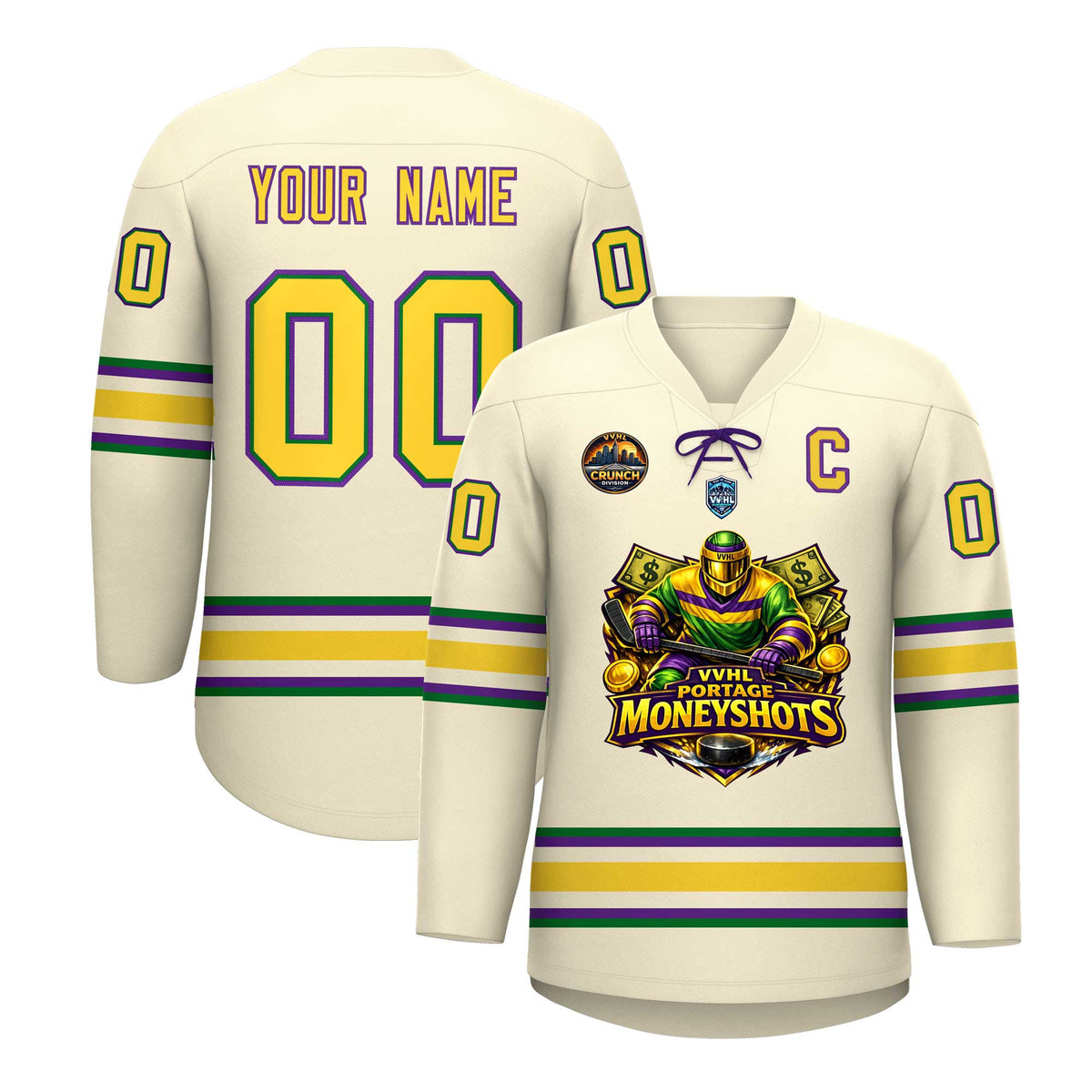 VVHL S10 PORTAGE MONEYSHOTS Hockey Jersey