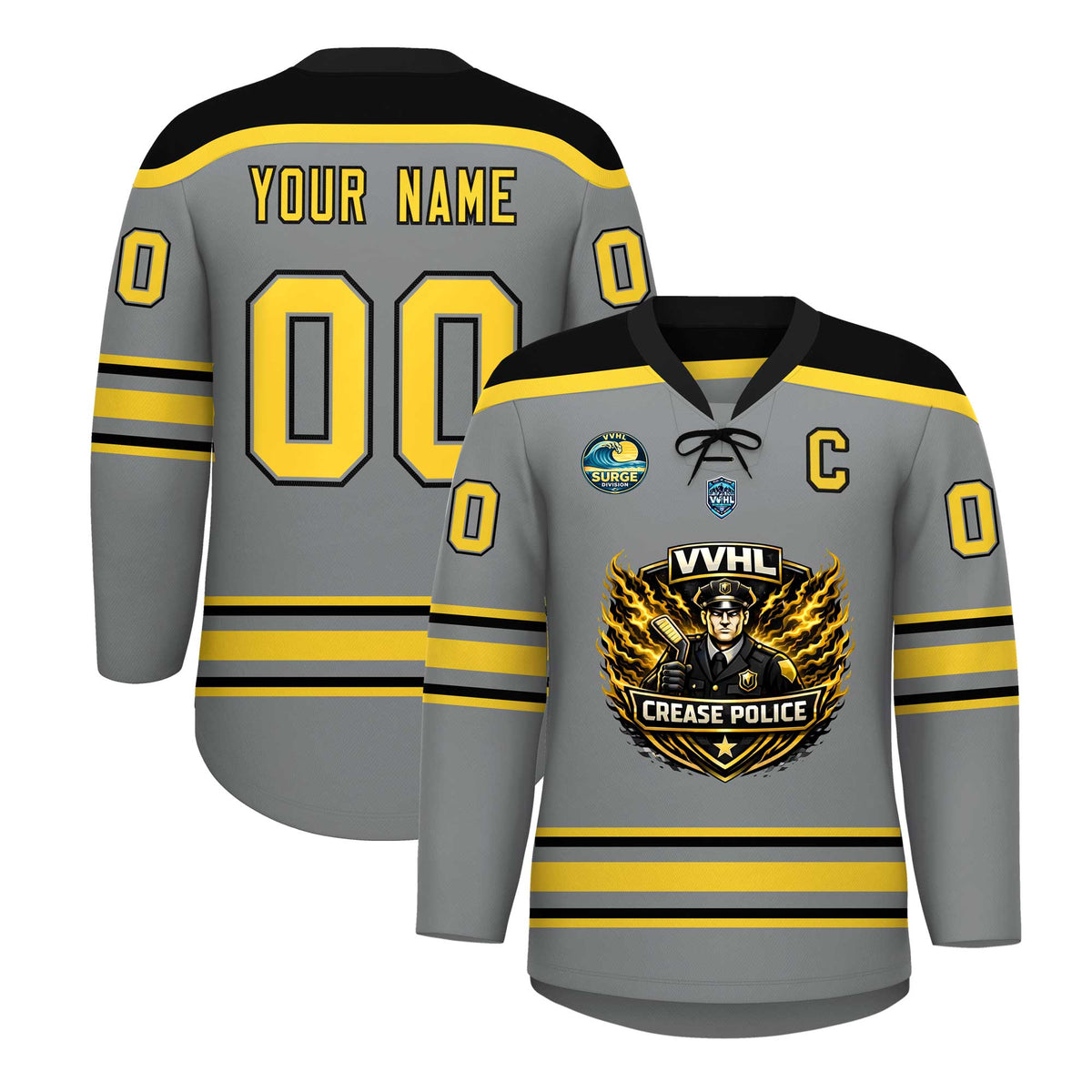 VVHL S10 CREASE POLICE Hockey Jersey