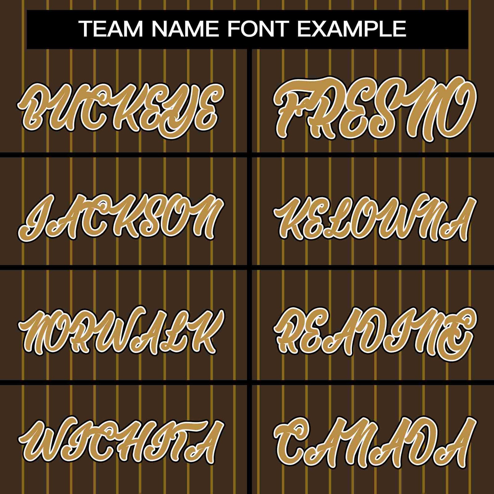 Custom Brown Gold Stripe Fashion Design Full Button Authentic Baseball Jersey