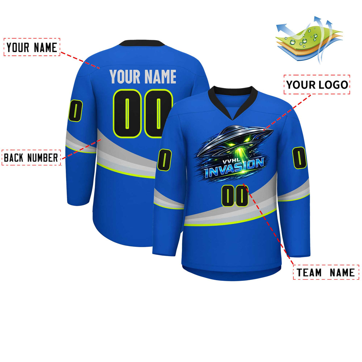 VVHL S10 LNVASION  Hockey Jersey