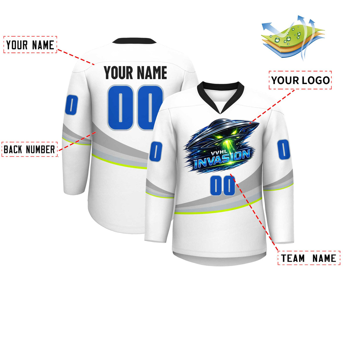 VVHL S10 LNVASION  Hockey Jersey