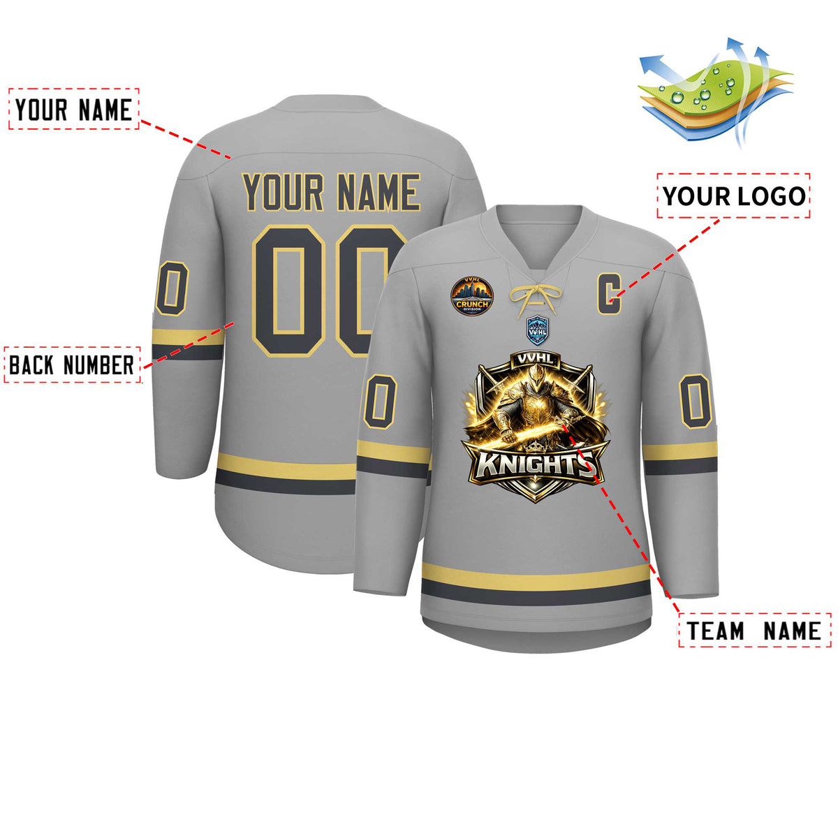 VVHL S10 KNIGHTS Hockey Jersey