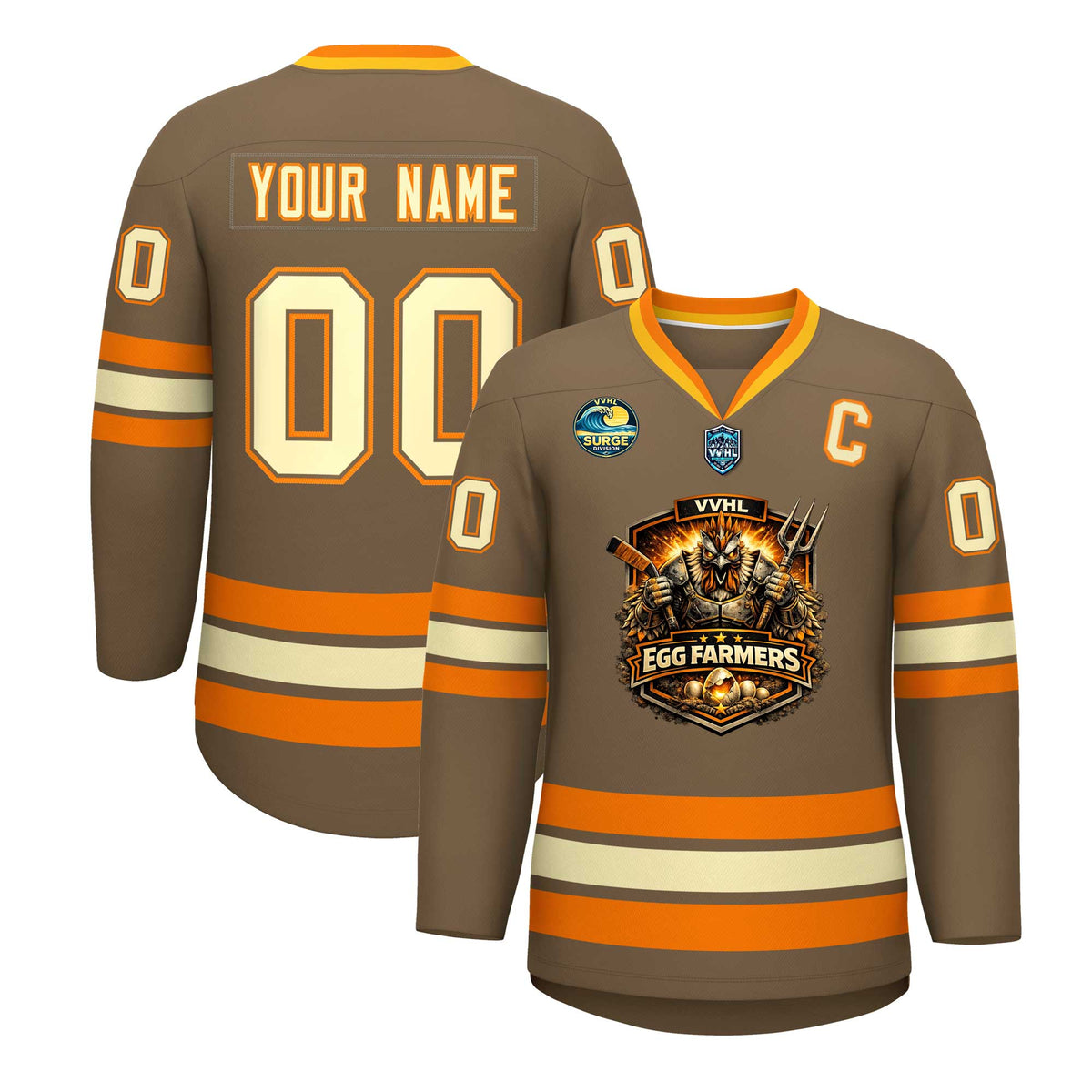 VVHL S10 EGG FARMERS Hockey Jersey