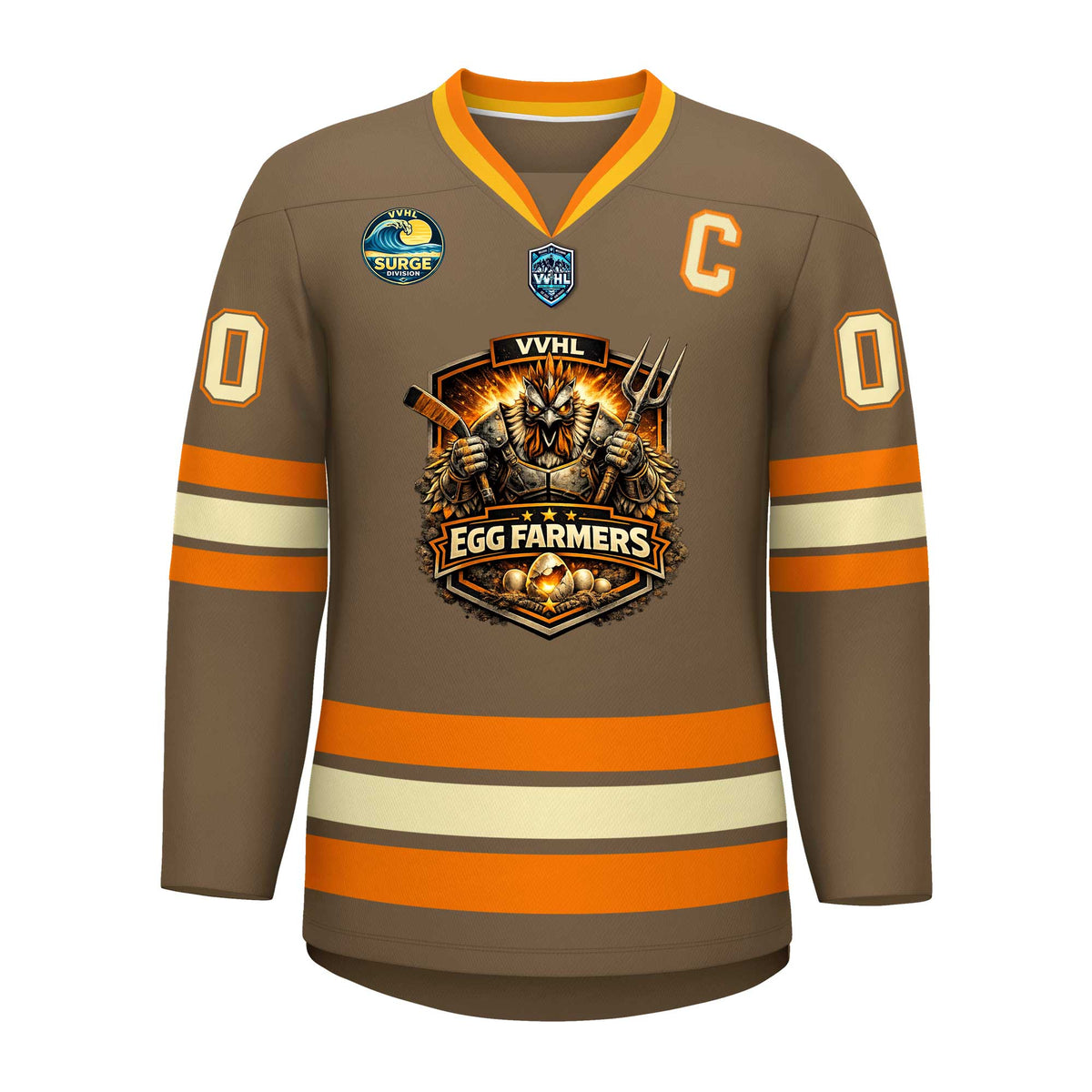 VVHL S10 EGG FARMERS Hockey Jersey