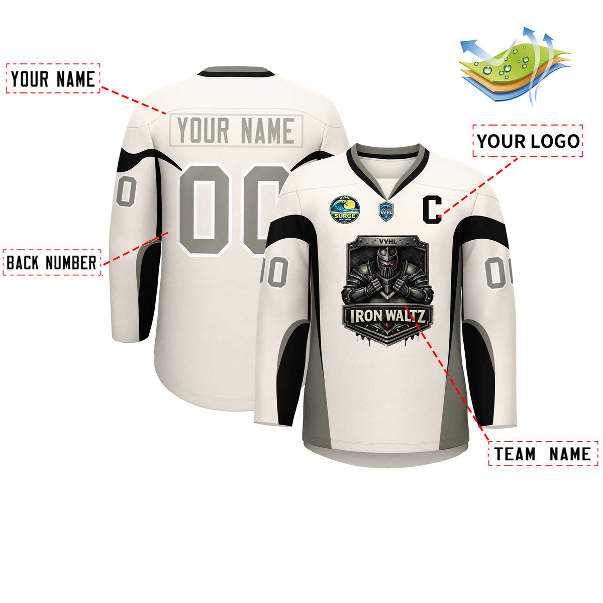 VVHL S10 IRON WALTZ  Hockey Jersey