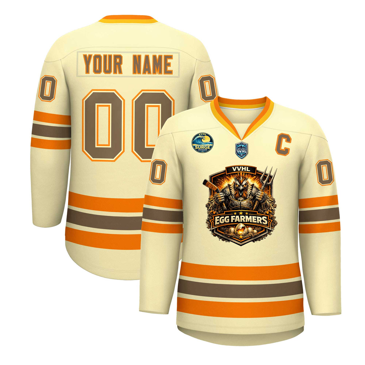 VVHL S10 EGG FARMERS Hockey Jersey