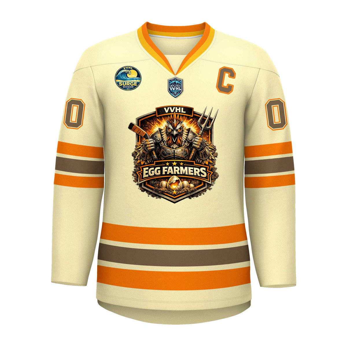 VVHL S10 EGG FARMERS Hockey Jersey