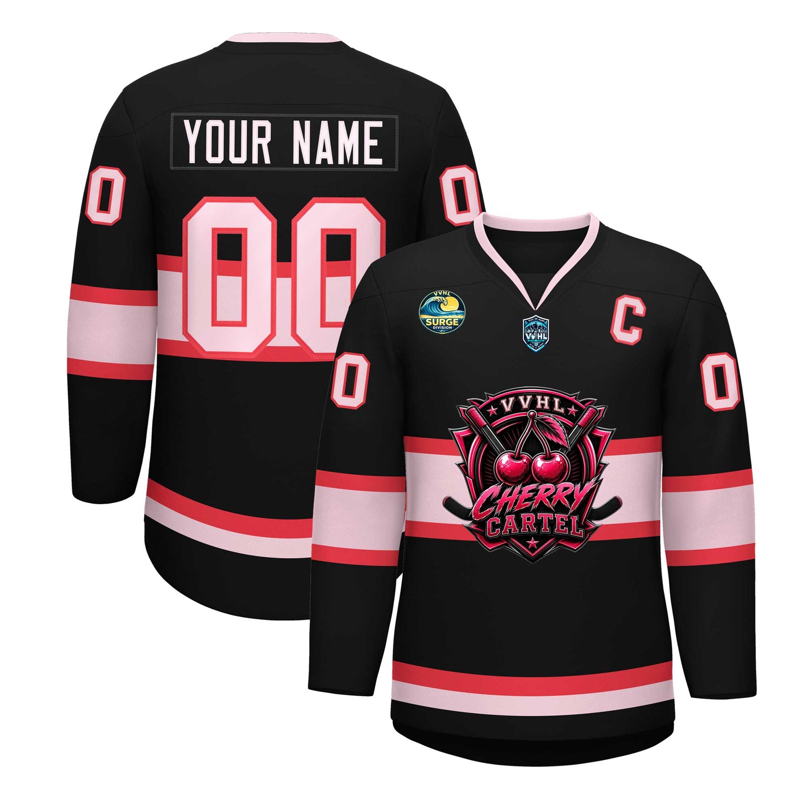 VVHL S11 Cherry Cartel   Hockey Jersey