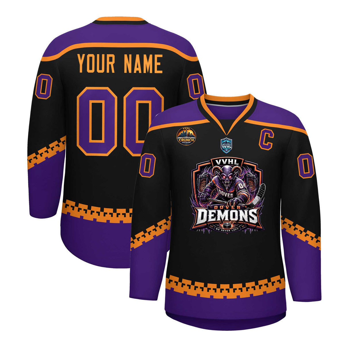 VVHL S11 Dover demons Hockey Jersey