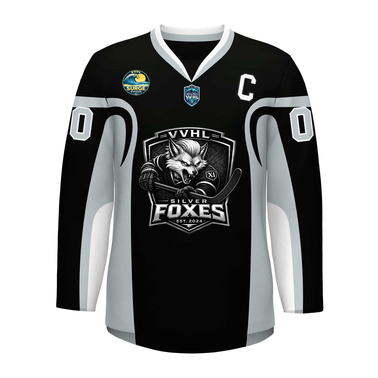 VVHL S11 Silver Fox Hockey Jersey