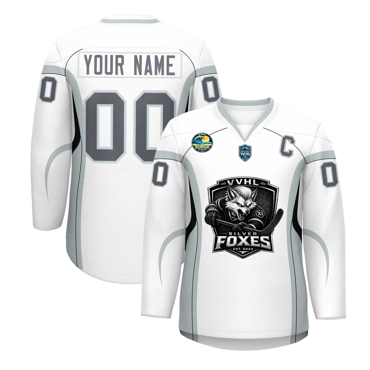 VVHL S11 Silver Fox Hockey Jersey
