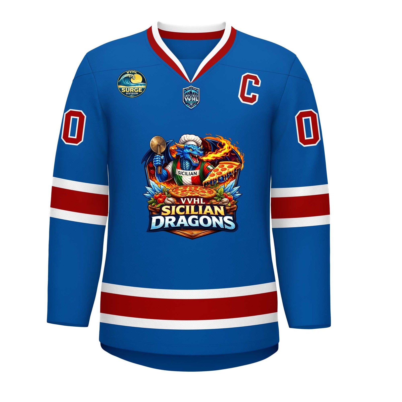 VVHL S11 Sicilian Dragons Hockey Jersey