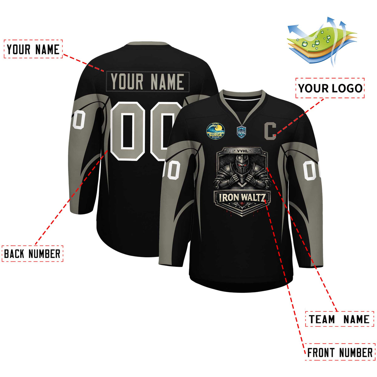 VVHL S11 Lron Waltz Hockey Jersey