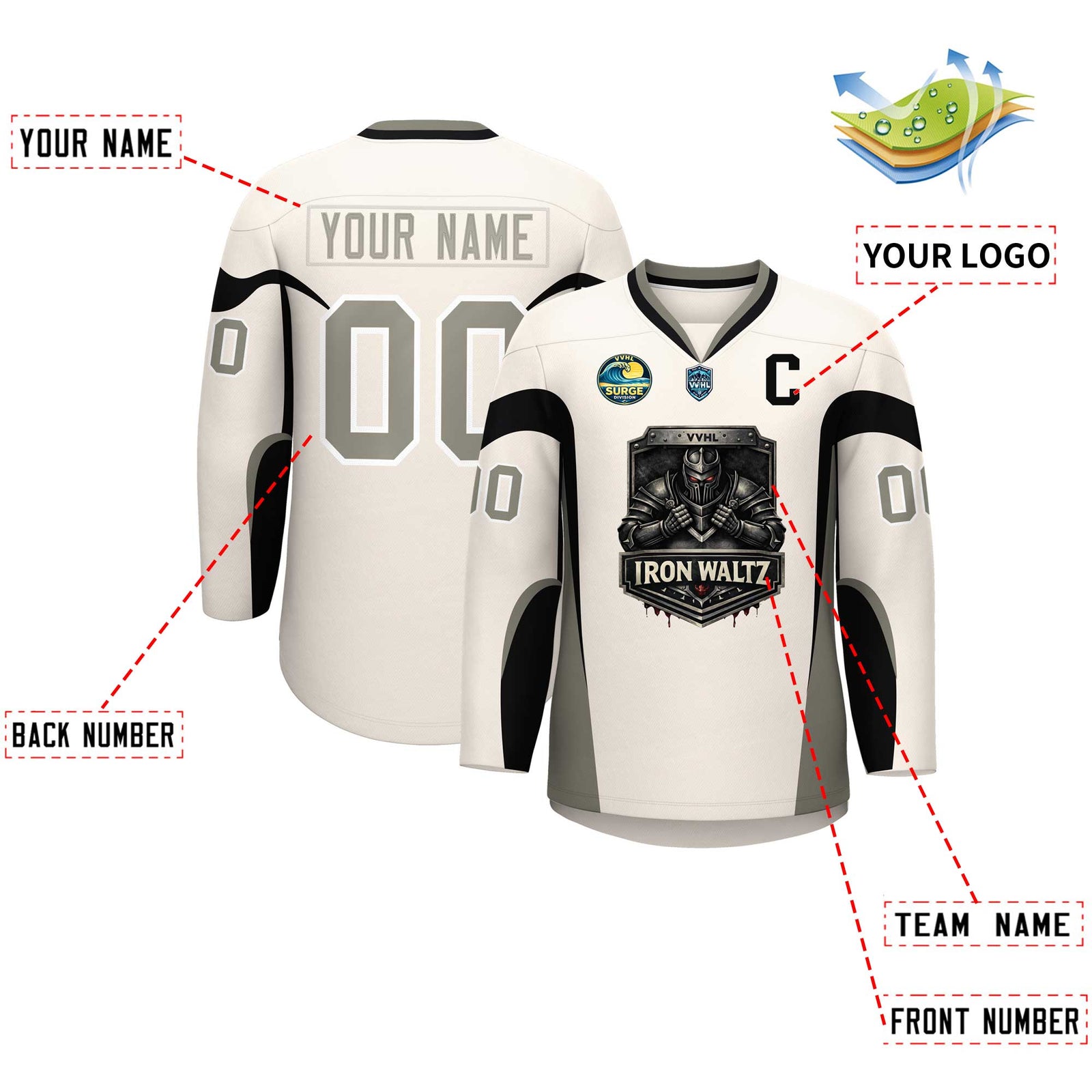 VVHL S11 Lron Waltz Hockey Jersey