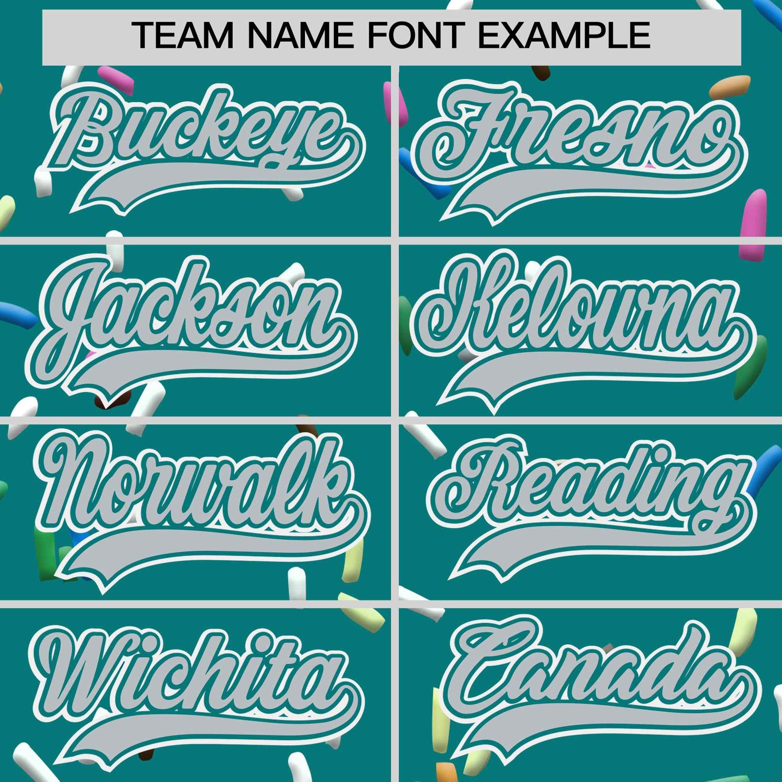 Custom Teal Silver Ice Cream Pattern Personalized V-Neck Hockey Jersey