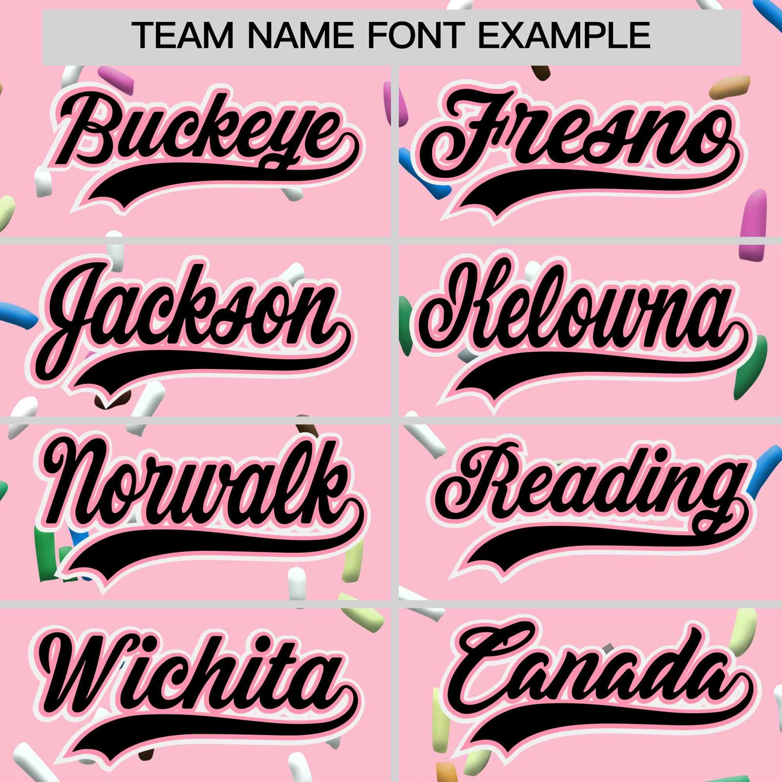 Custom Light Pink Black Ice Cream Pattern Personalized V-Neck Hockey Jersey