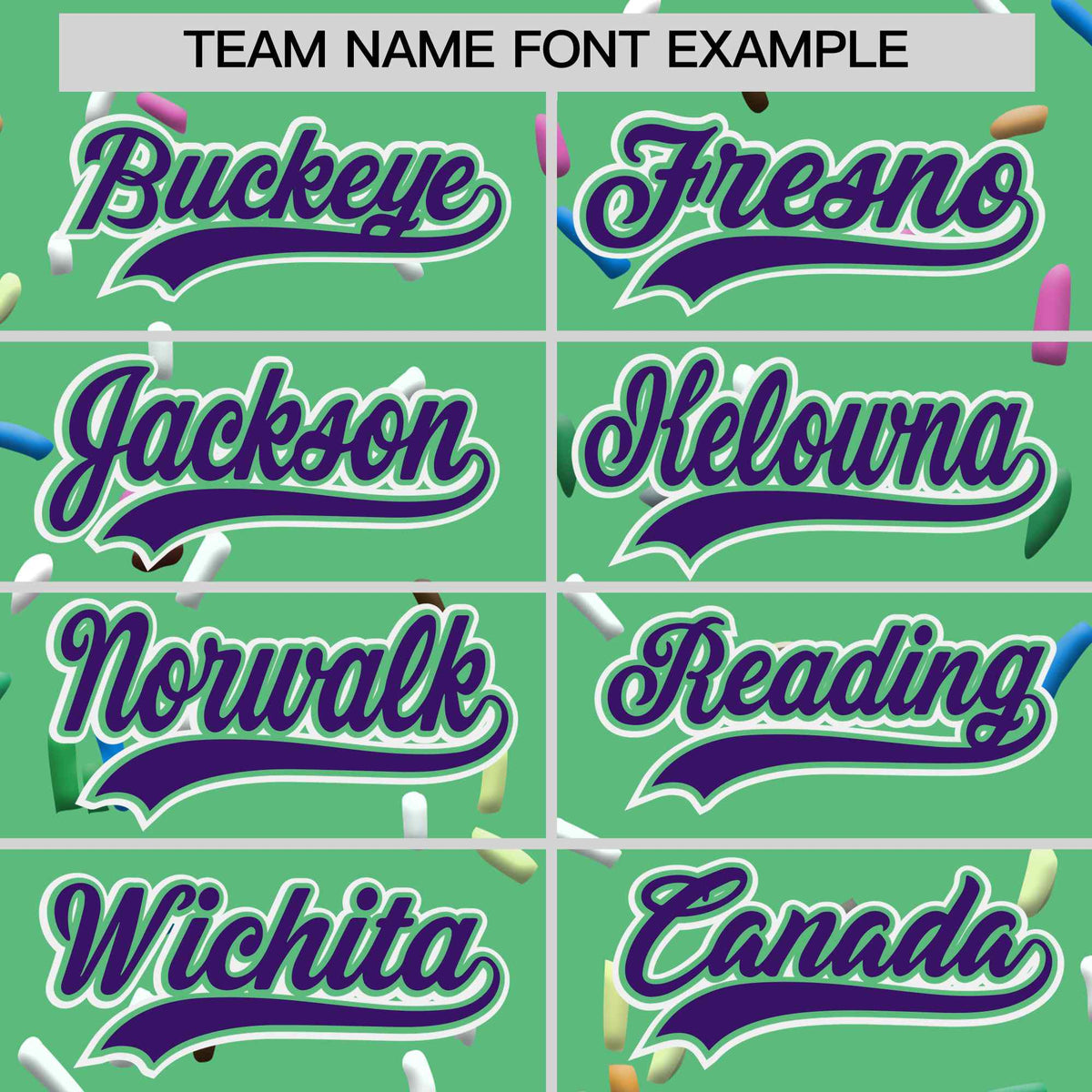 Custom Neon Green Purple Ice Cream Pattern Personalized V-Neck Hockey Jersey