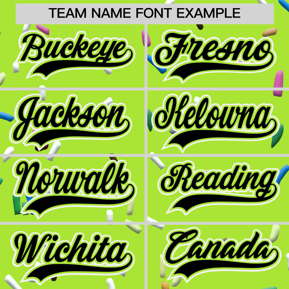 Custom Neon Green Black Ice Cream Pattern Personalized V-Neck Hockey Jersey