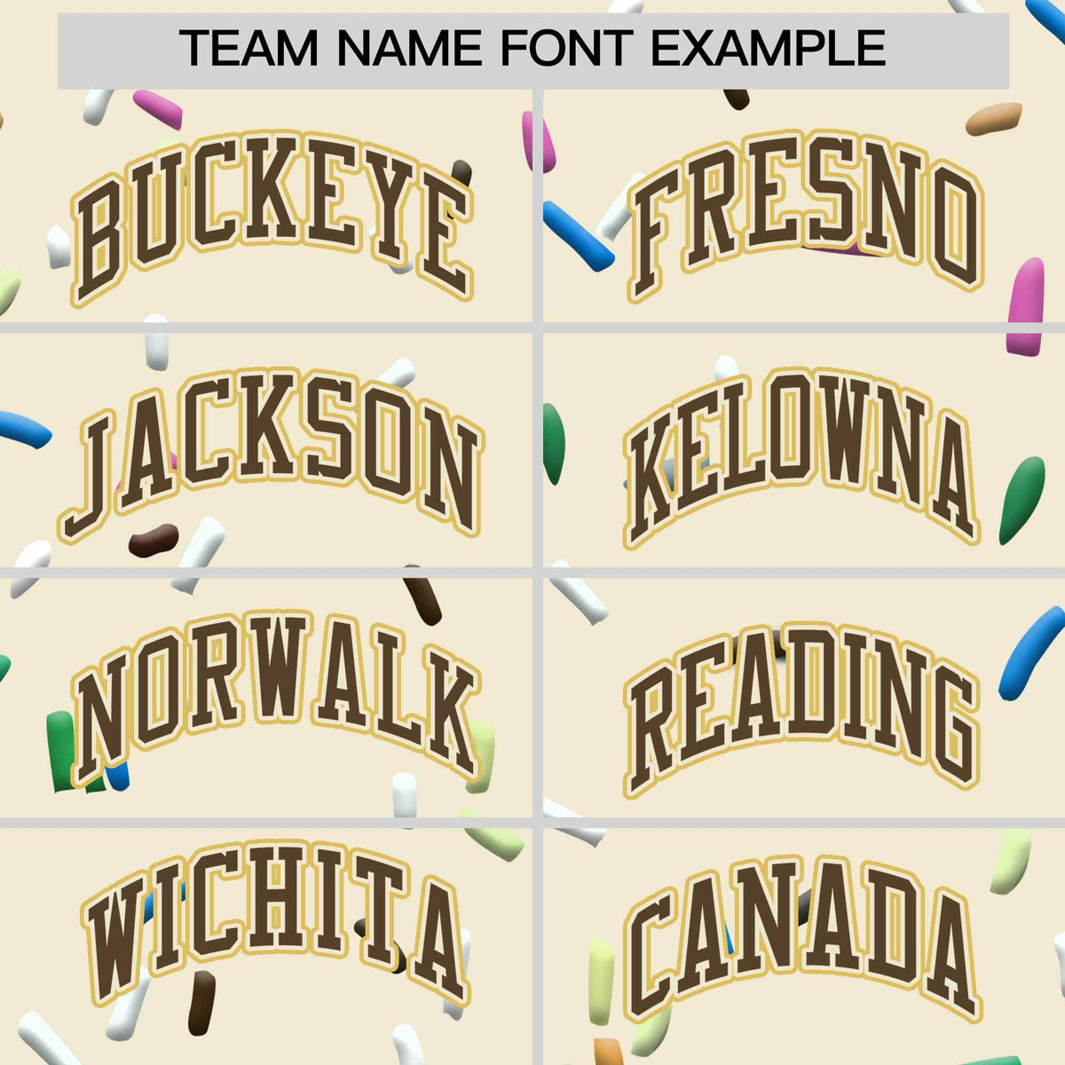 Custom Cream Light Brown Ice Cream Pattern Personalized V-Neck Hockey Jersey