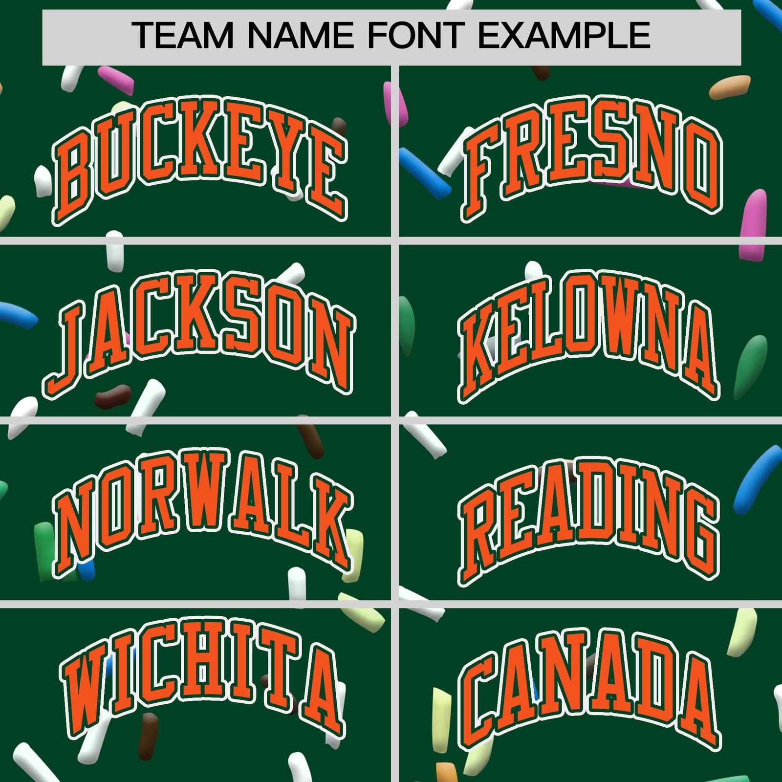 Custom Green Orange Ice Cream Pattern Personalized V-Neck Hockey Jersey