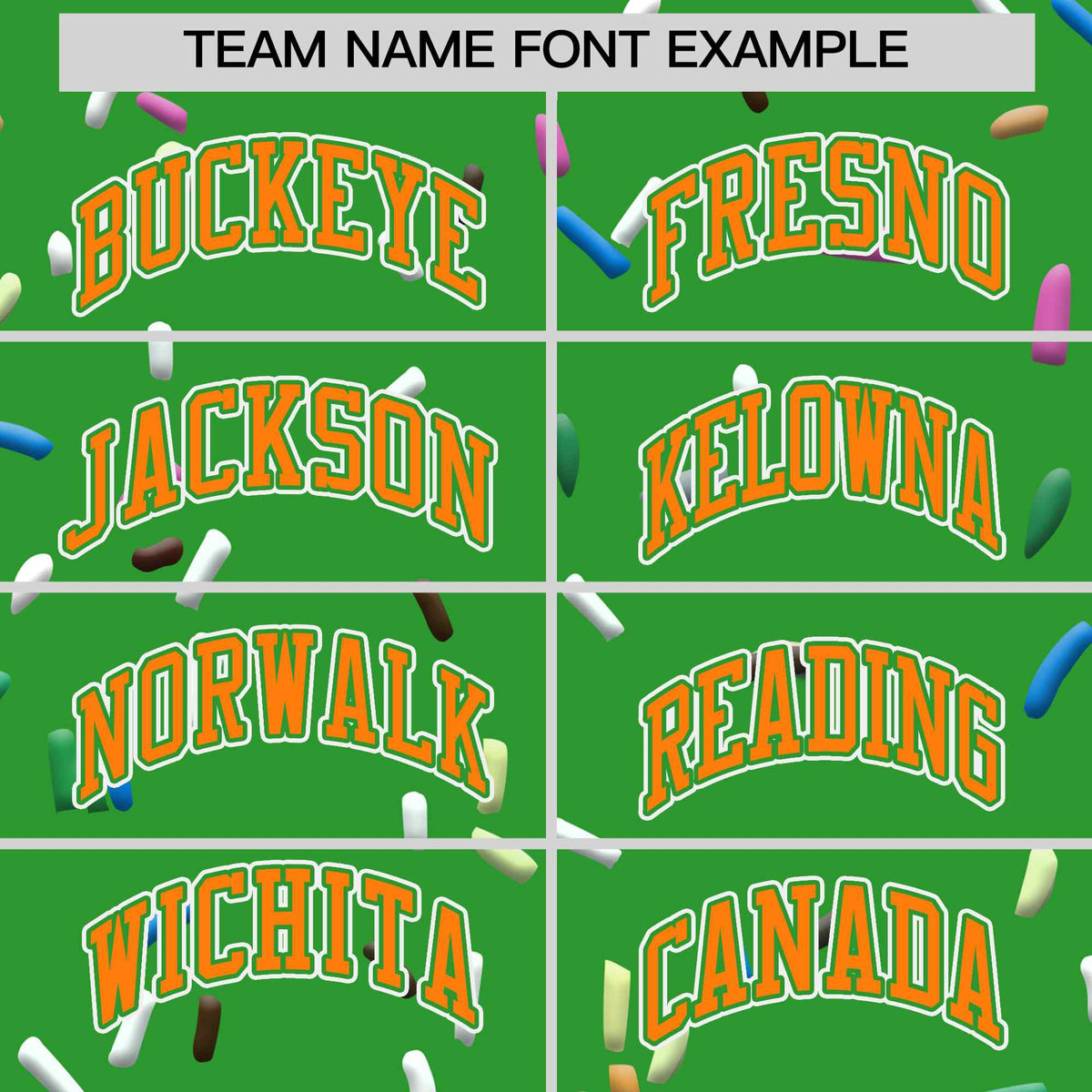 Custom Light Green Orange Ice Cream Pattern Personalized V-Neck Hockey Jersey