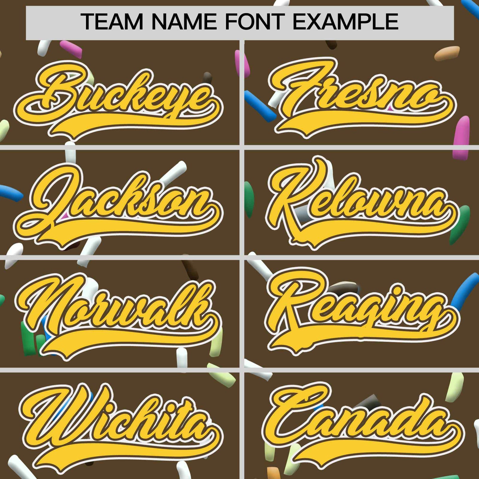 Custom Light Brown Gold Ice Cream Pattern Personalized V-Neck Hockey Jersey