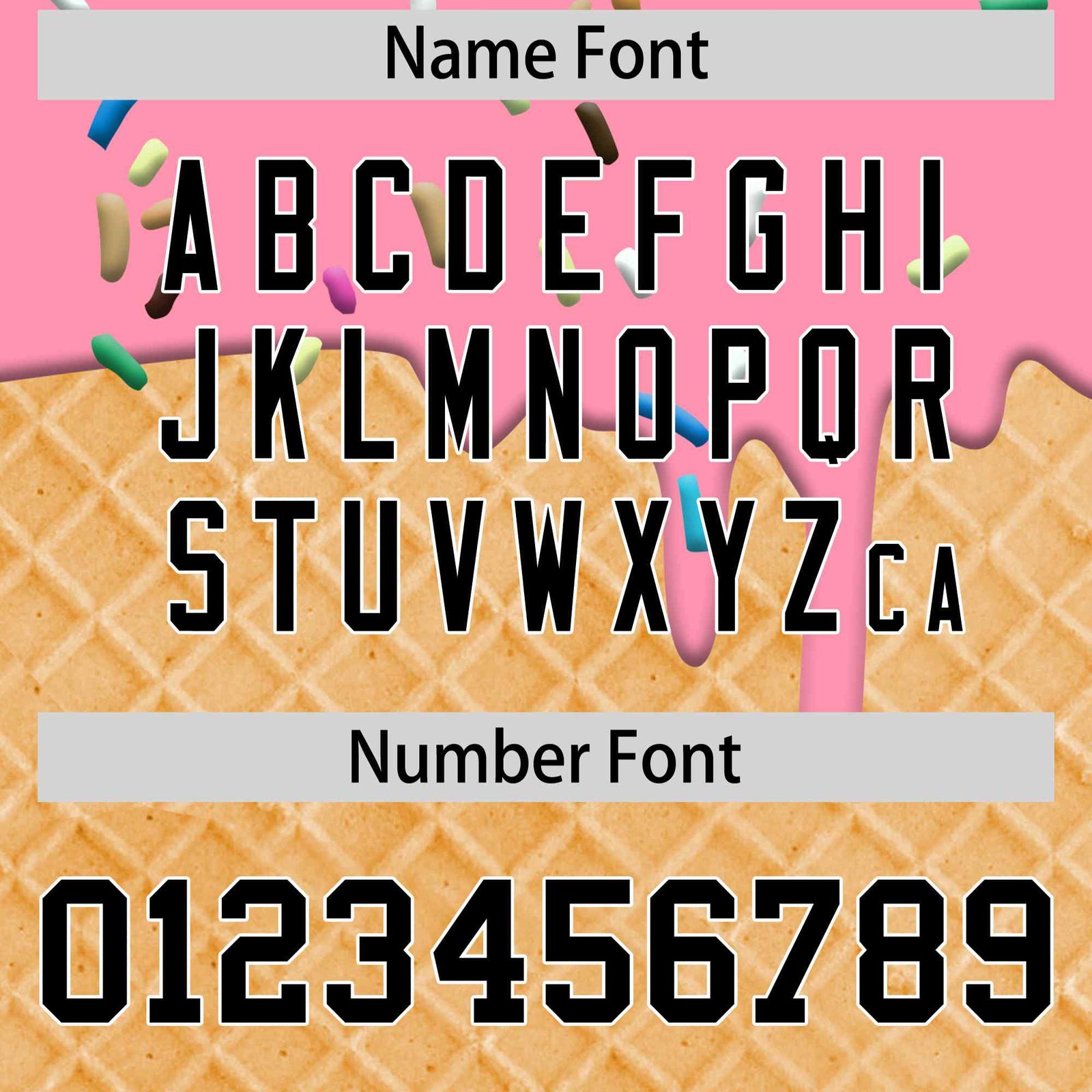 Custom Light Pink Black Ice Cream Pattern Personalized V-Neck Hockey Jersey