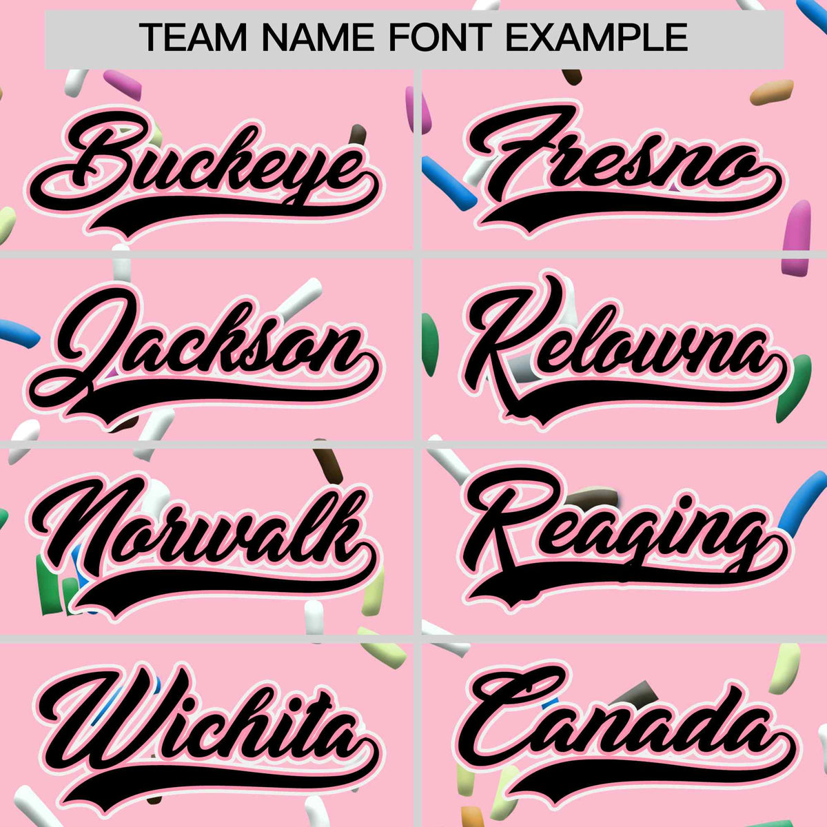 Custom Light Pink Black Ice Cream Pattern Personalized V-Neck Hockey Jersey