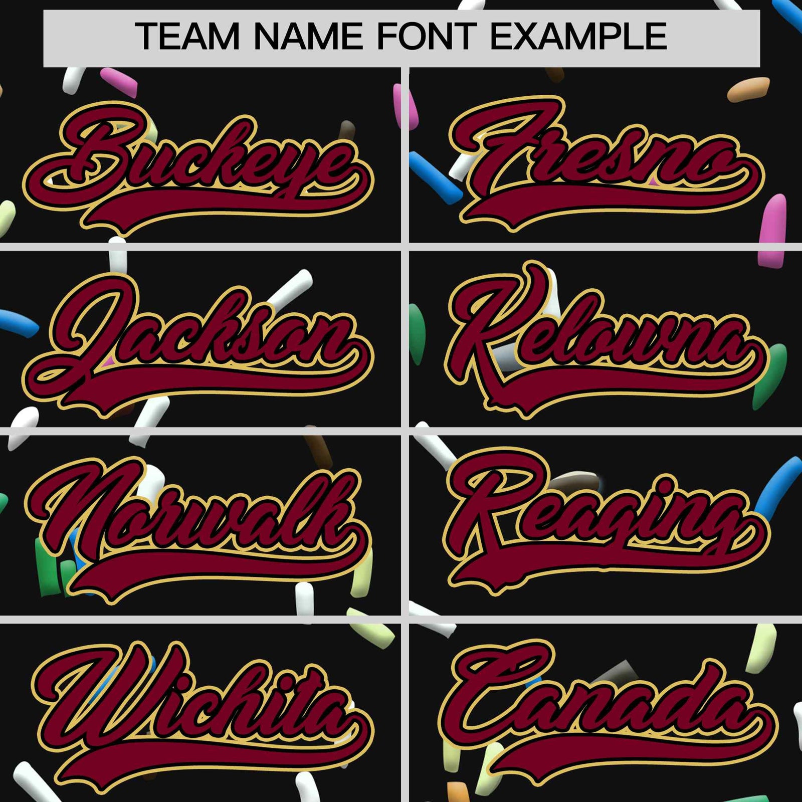 Custom Black Crimson Ice Cream Pattern Personalized V-Neck Hockey Jersey