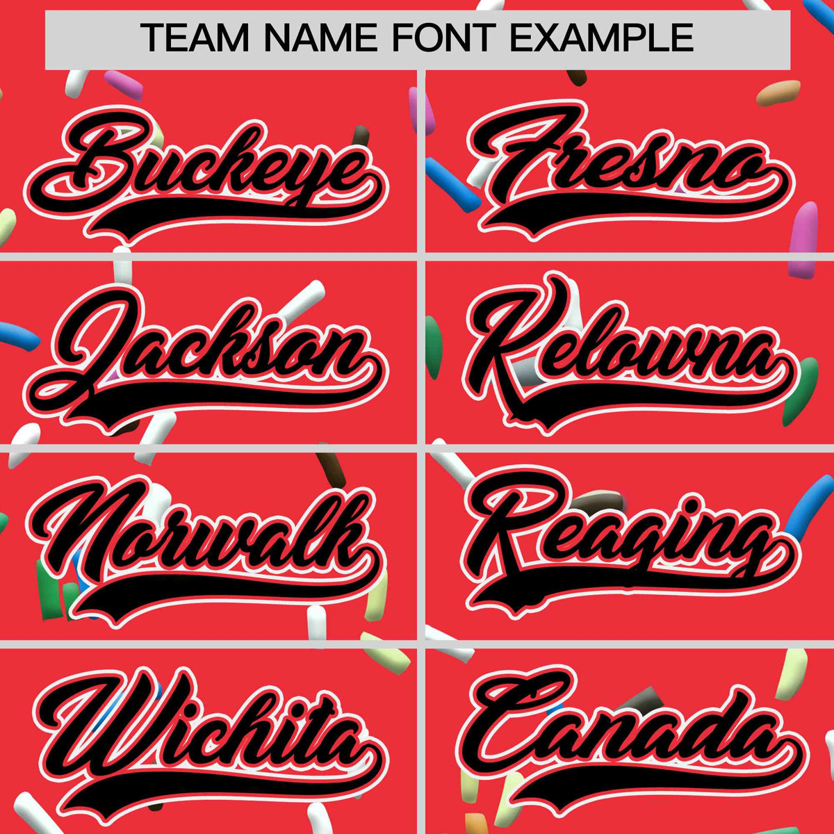 Custom Light Red Black Ice Cream Pattern Personalized V-Neck Hockey Jersey