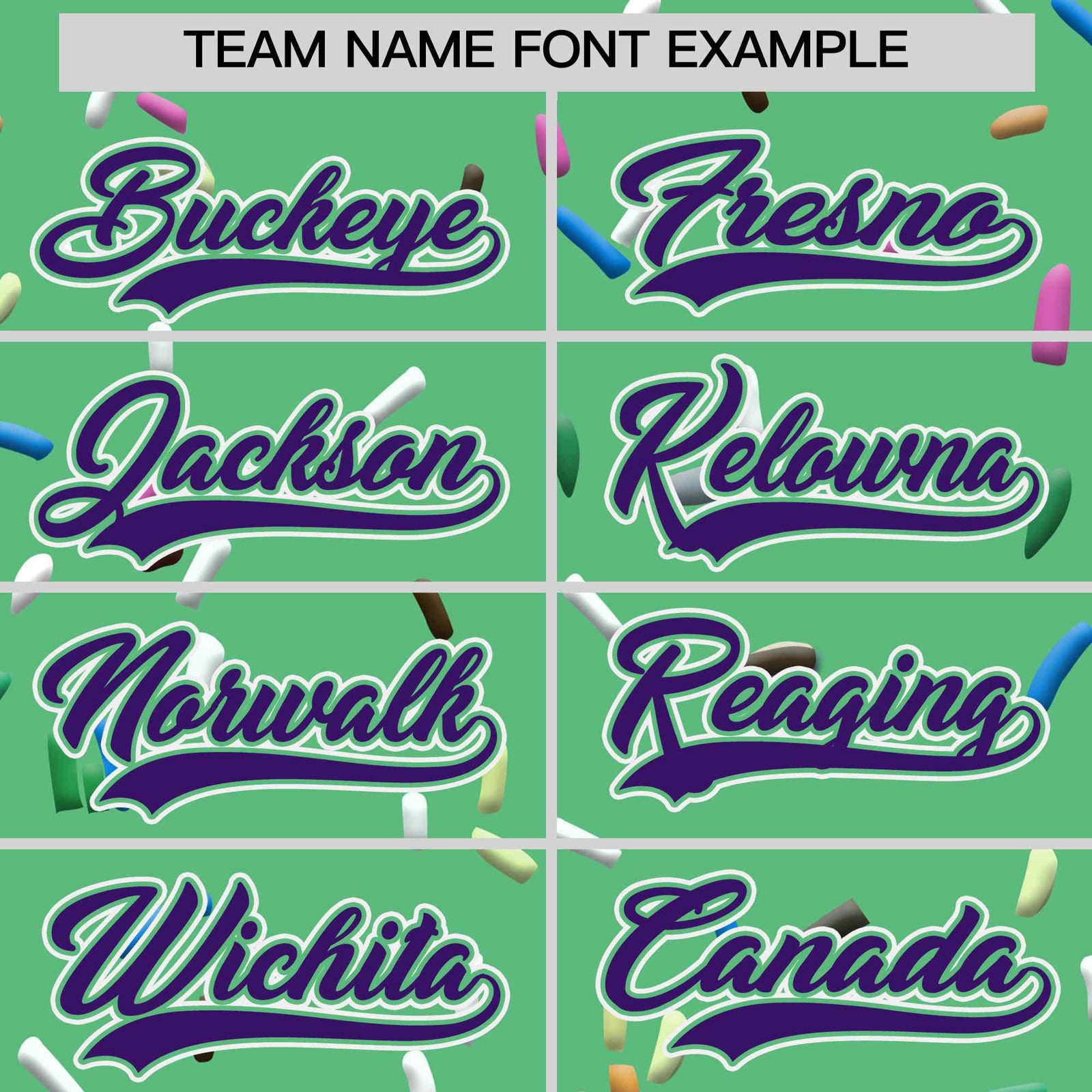 Custom Neon Green Purple Ice Cream Pattern Personalized V-Neck Hockey Jersey